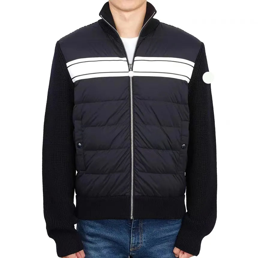6 styles knitted Stitching mens jacket Brand Designer men knit jackets France Luxury coat AAAA Quality Size M--XXL