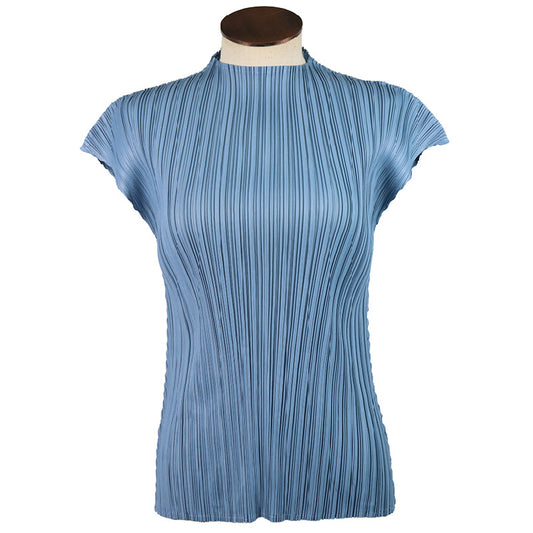 Miyake summer classic simple loose small fly sleeve t-shirt thin top women's clothing one piece hair