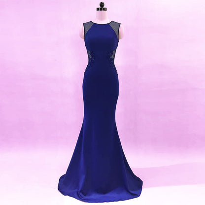 926 #Evening dress female, banquet host slim and elegant 5-color party dress dress long