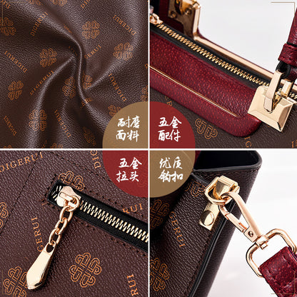 loveccr One Piece Dropshipping Cross-Border Women's Tote Bag  New Fashion Large Capacity Portable Messenger Bag for Middle-Aged Moms