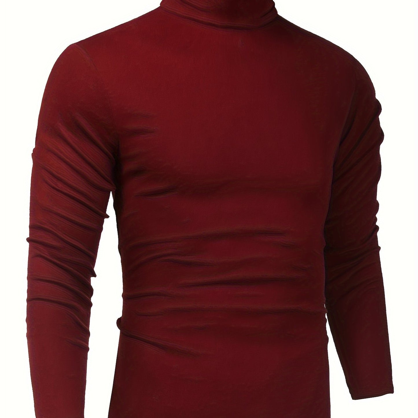 Men's Stylish Knitted Turtleneck Pullover Sweater - Soft, Lightweight, Slim Fit, Casual, Breathable, Versatile, Easy Care - Perfect for Daily Wear, Outdoor Activities, and Layering