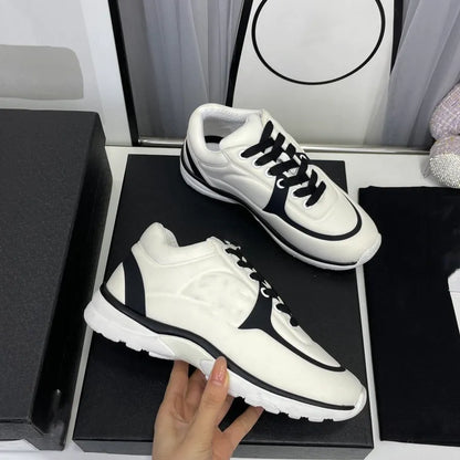 Shoes Running Designer Channel Sneakers Women Luxury Lace-up Sports Classic Sneaker Woman Ccity