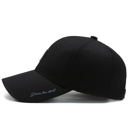 Luxury Black Baseball Cap - Premium Cotton, Adjustable Fit, Unisex Design, Ideal for Golf, Sports, Kpop Fans, and Gift-Giving - Stylish Trucker Hat for Men and Women