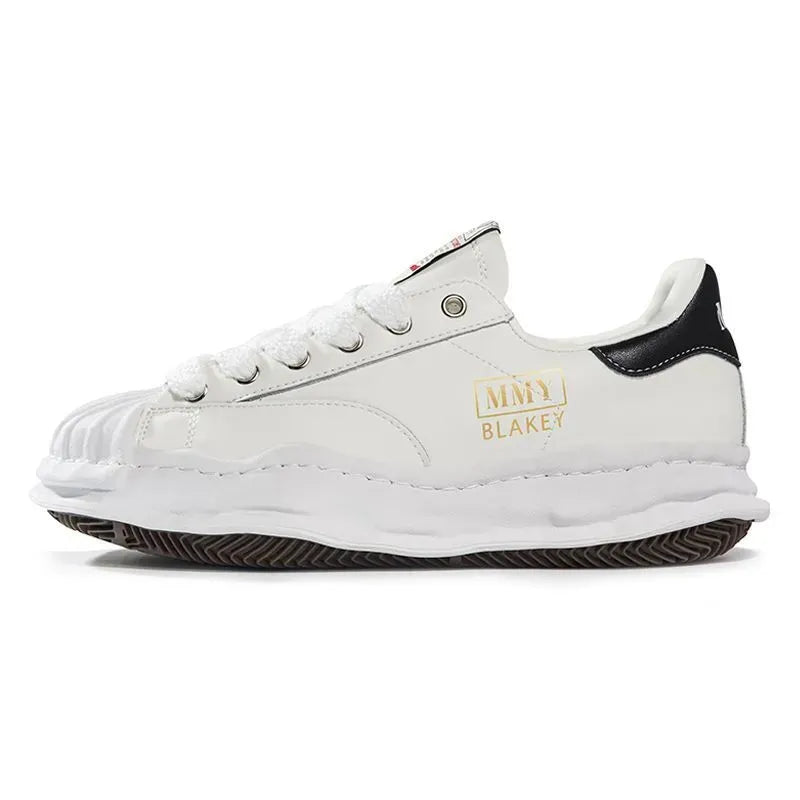 Men Women Casual shoes Maison Maisons Mihara Yasuhiro Black White Dissolved Shell Head MMY Shoes Thick Sole Youth Breathable Board Trainers