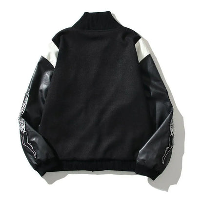 Men's jacket designer letters trendy zipper baseball suit simple and versatile casual college wind jacket spring and autumn women's windbreaker thin jacket