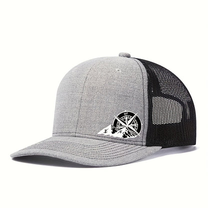 Mens Breathable Mesh Snapback Cap - Ideal for Spring & Summer Sports - Running, Cycling, Outdoor - Durable Trucker Hat for Athletes