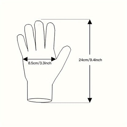 2-Pack of Warm & Touchscreen Men's Faux Leather Gloves for Winter Outdoor Driving & Cycling, Washable Non-Woven Material with Button Closure, Ideal Gift