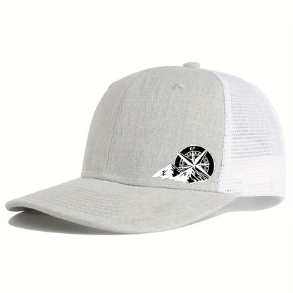 Mens Breathable Mesh Snapback Cap - Ideal for Spring & Summer Sports - Running, Cycling, Outdoor - Durable Trucker Hat for Athletes