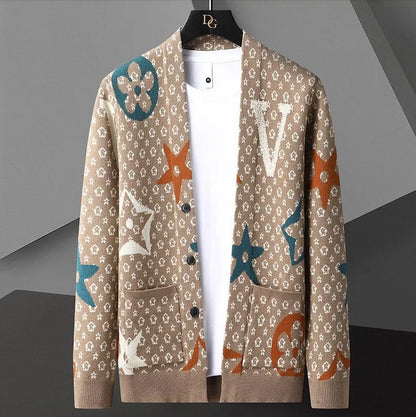 Men's Sweaters  New Fall Winter Brand Fashion Knit Cashmere Cardigan Sweater Korean Style Mens Trendy Cardigans Jacket Men Clothes