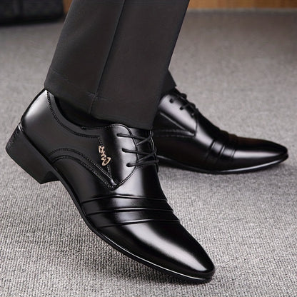 Plus Size Mens Derby Shoes - Timeless Vintage Style with Ultra-Comfort & Anti-Slip Grip - Secure Lace-Up Formal Shoes for Outdoor Adventures - Durable Rubber Sole - Designed for Big & Tall Gentlemen