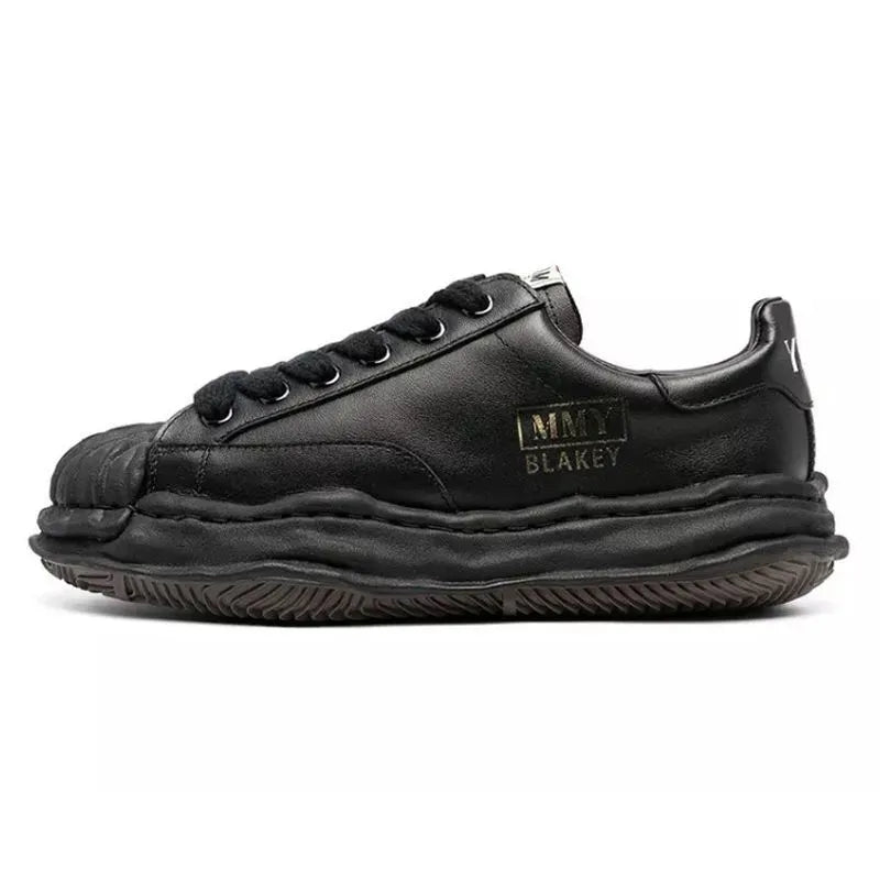 Men Women Casual shoes Maison Maisons Mihara Yasuhiro Black White Dissolved Shell Head MMY Shoes Thick Sole Youth Breathable Board Trainers