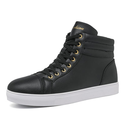 Stylish High-Top Skate Shoes - Skateboarding - Durable, Non-Slip, Comfy Sneakers for Outdoor Walking, Street Skateboarding, Traveling - All Seasons, Breathable, Lightweight, Cushioned Sneakers for Men