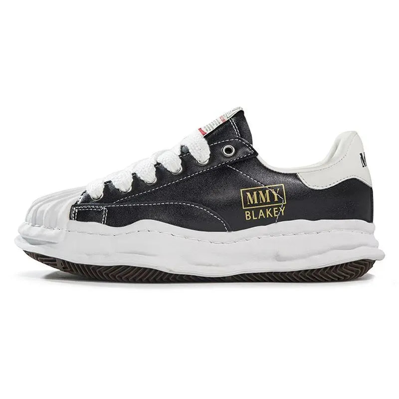 Men Women Casual shoes Maison Maisons Mihara Yasuhiro Black White Dissolved Shell Head MMY Shoes Thick Sole Youth Breathable Board Trainers