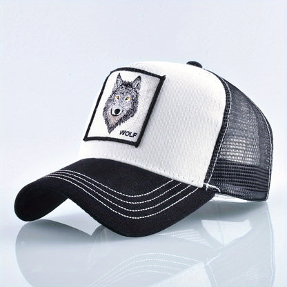 Men's Summer Breathable Sports Peaked Cap Outdoor Casual Embroidery Animal Baseball Cap  Hip-hop Sun Hat For Men And Women