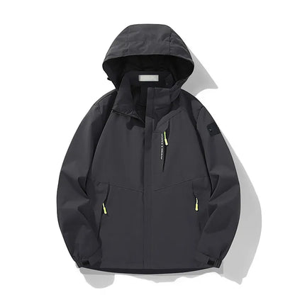 Fashion single stormshell coat men's and women's fall new cross-border through large size men's jacket simple leisure outdoor trench coat stone coat