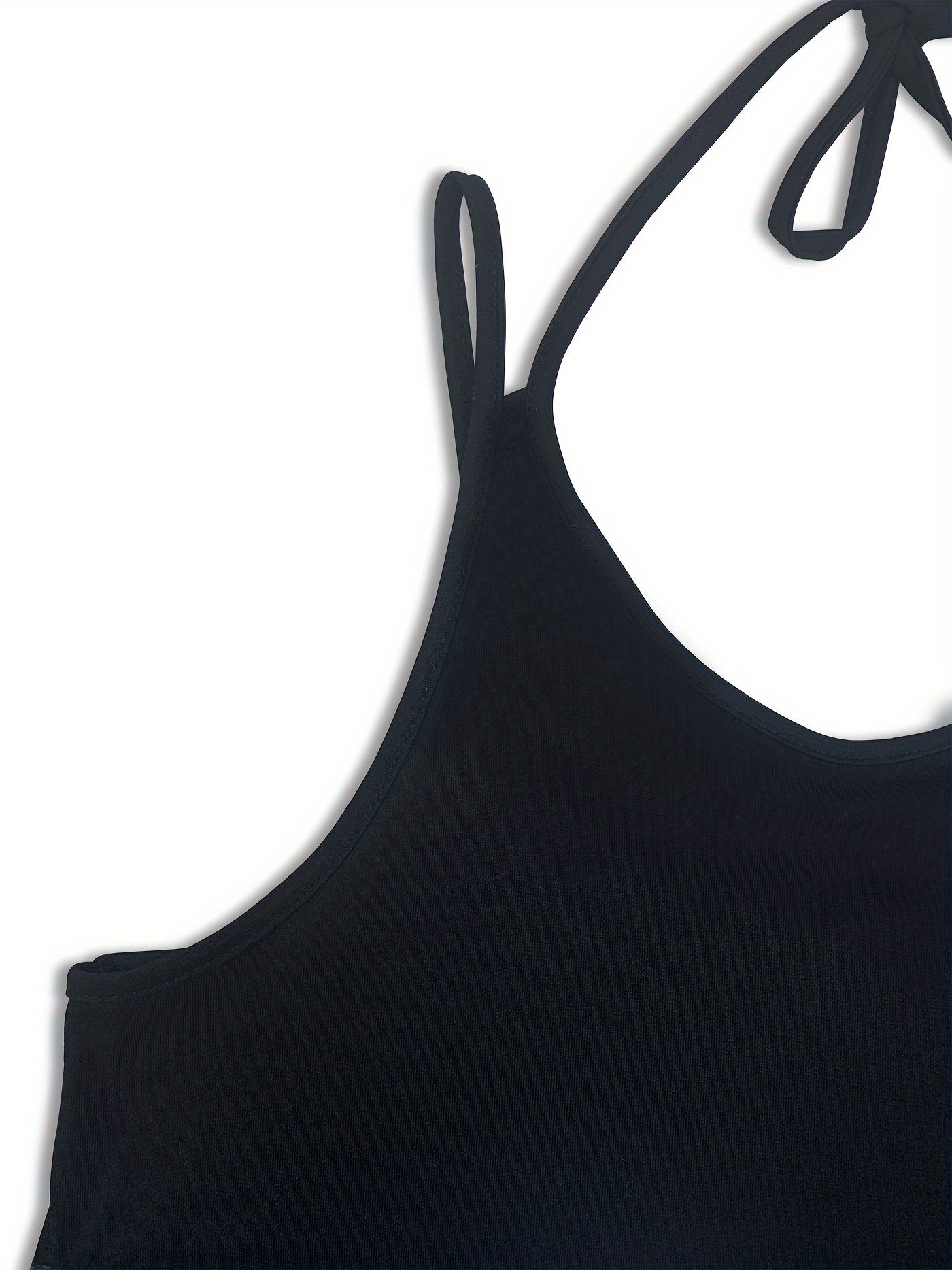Letter Print Curvy Hem Cami Dress, Sexy Sleeveless Spaghetti Strap Loose Maxi Dress, Women's Clothing