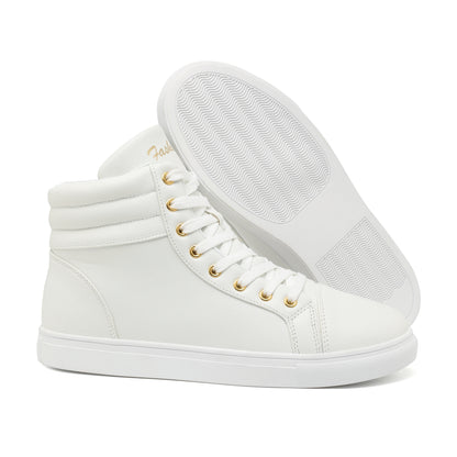 Stylish High-Top Skate Shoes - Skateboarding - Durable, Non-Slip, Comfy Sneakers for Outdoor Walking, Street Skateboarding, Traveling - All Seasons, Breathable, Lightweight, Cushioned Sneakers for Men