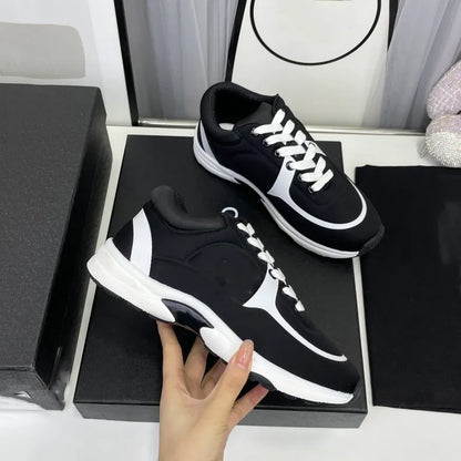 Shoes Running Designer Channel Sneakers Women Luxury Lace-up Sports Classic Sneaker Woman Ccity