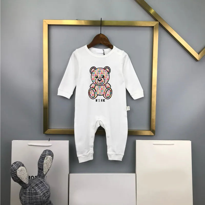 Luxury Newborn Jumpsuits Designer Baby Rompers New Born Romper Brand Girls Boys Clothes Kids Overalls Jumpsuit For Babies Bodysuit CSD2401151-6