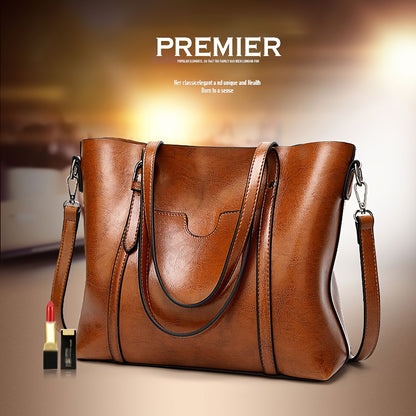 Retro Glamour Tote Bag for Women - Fashionable Vintage Style with Large Capacity, Durable Shoulder Bag Perfect for Work and Everyday Luxury