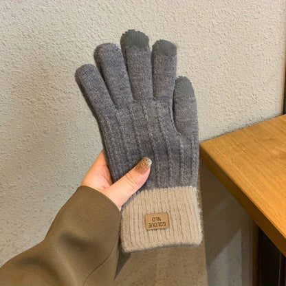 Winter Sports Gloves - Fingers-Free Touch Screen Control, Warm and Durable Construction, Moisture-Wicking Fabric for Dry Hands, Grippy Palm for Secure Grip, One-Size-Fits-Most Design - Ideal for Cold Weather Driving, Cycling, Mountain Biking, Skiing, Snow