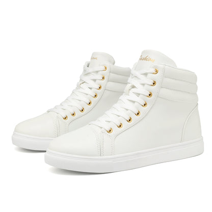 Stylish High-Top Skate Shoes - Skateboarding - Durable, Non-Slip, Comfy Sneakers for Outdoor Walking, Street Skateboarding, Traveling - All Seasons, Breathable, Lightweight, Cushioned Sneakers for Men