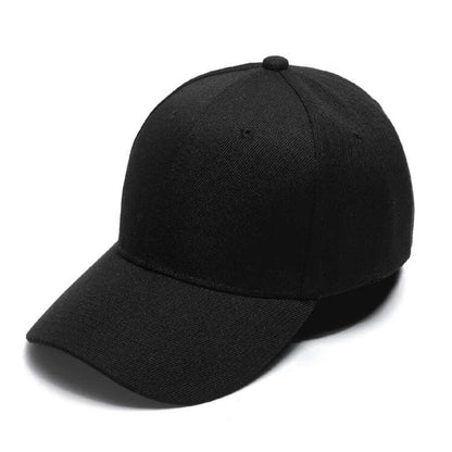 Mens Classic Black Baseball Cap - Minimalist Design with Sunshade Protection - Ideal for Sports, Outdoors, and Gifting