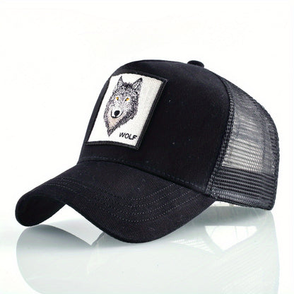 Men's Summer Breathable Sports Peaked Cap Outdoor Casual Embroidery Animal Baseball Cap  Hip-hop Sun Hat For Men And Women