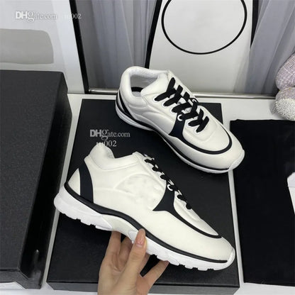 Shoes Running Designer Channel Sneakers Women Luxury Lace-up Sports Classic Sneaker Woman Ccity