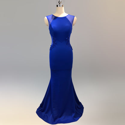926 #Evening dress female, banquet host slim and elegant 5-color party dress dress long
