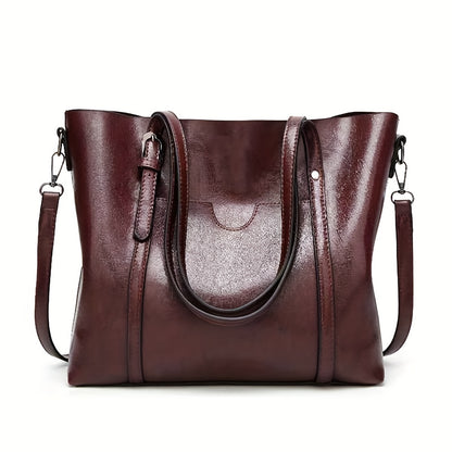 Retro Glamour Tote Bag for Women - Fashionable Vintage Style with Large Capacity, Durable Shoulder Bag Perfect for Work and Everyday Luxury