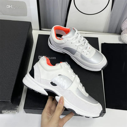 Shoes Running Designer Channel Sneakers Women Luxury Lace-up Sports Classic Sneaker Woman Ccity