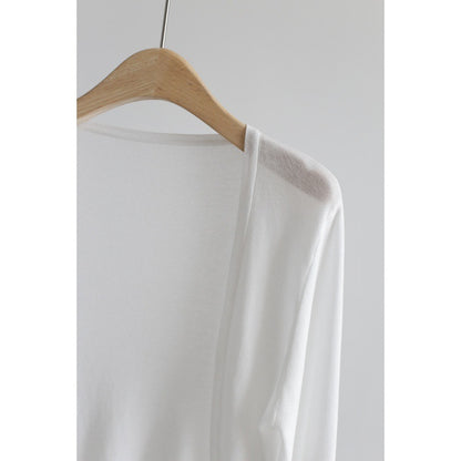 2025 summer ice silk cardigan long-sleeved buckle-free shawl ultra-thin knitted sunscreen shirt slim-fitting outer women's air-conditioning shirt collar