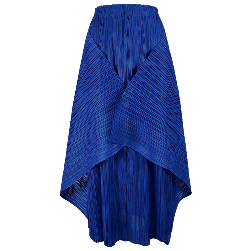 spring new Sanzhai simple women's clothing Korean version loose big swing skirt set temperament commuter long sleeve two-piece set