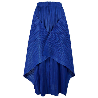 spring new Sanzhai simple women's clothing Korean version loose big swing skirt set temperament commuter long sleeve two-piece set