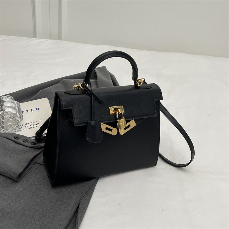 2025 Kelly bag women's high-end sense large-capacity fashion handbag simple commuter messenger bag can be one shoulder messenger women's bag
