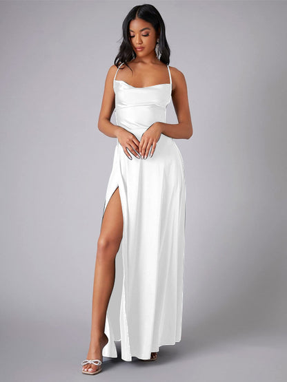 new  Popular trade women's clothing sexy and thin slim backless  suspender waist dress long dress