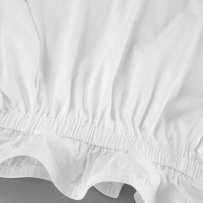 LOVECCR 2025 new autumn solid color off-the-shoulder loose long-sleeved nightgown women's pure cotton short models can be worn outside loungewear New