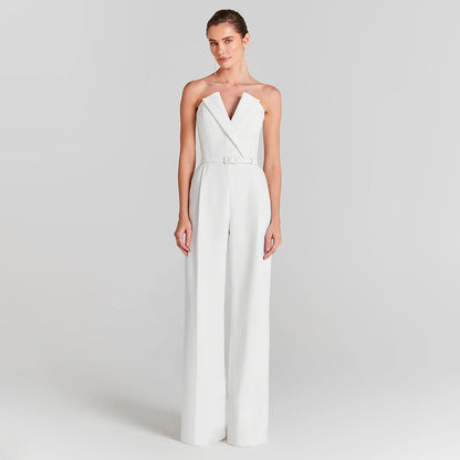 LOVECCR popular summer new bubble bead onesie white jumpsuit fashion casual two-piece set high-end 2025 women's clothing