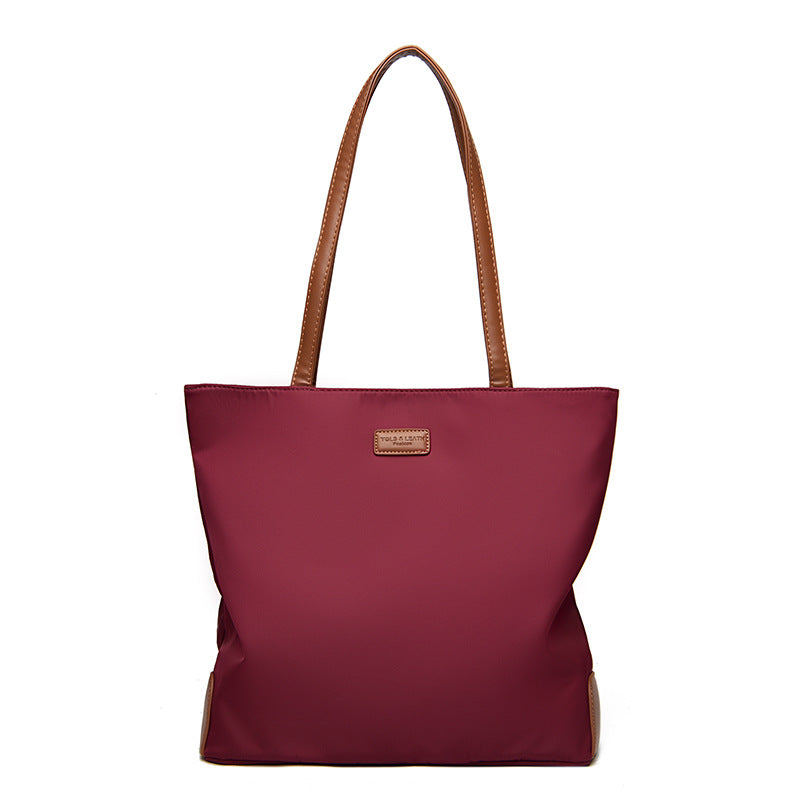 2025 Simple and fashionable Oxford cloth bag popular new large-capacity high-end tote bag casual Korean version women's shoulder bag
