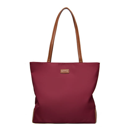 2025 Simple and fashionable Oxford cloth bag popular new large-capacity high-end tote bag casual Korean version women's shoulder bag
