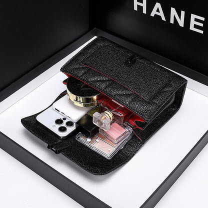 2025 Women's oblique span shoulder bag popular new Xiaoxiangfeng diamond chain bag small square bag Guangzhou factory lock women's bag