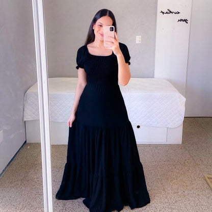 New new spring and summer  women's clothing dress one-word shoulder floral off-the-shoulder long color fairy skirt