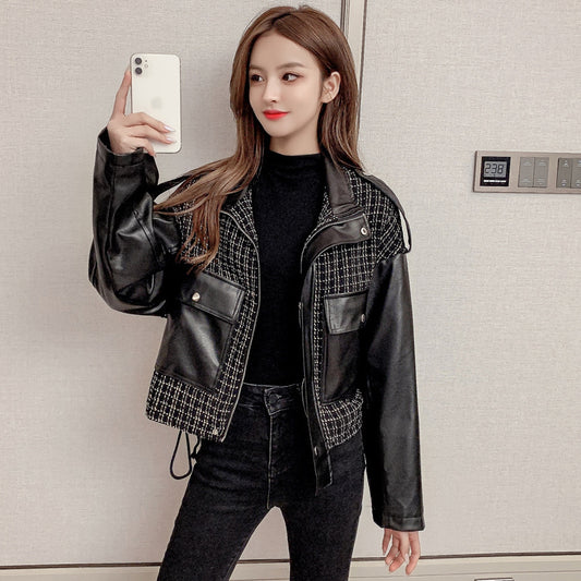 2025 spring and autumn new jacket student cardigan fragrant jacket Korean version loose short locomotive jacket women's clothing