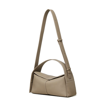 LOVECCR 2025 Autumn and winter new first-layer cowhide removable portable diagonal span hanging ear series eave bag single shoulder crossbody genuine leather women's bag