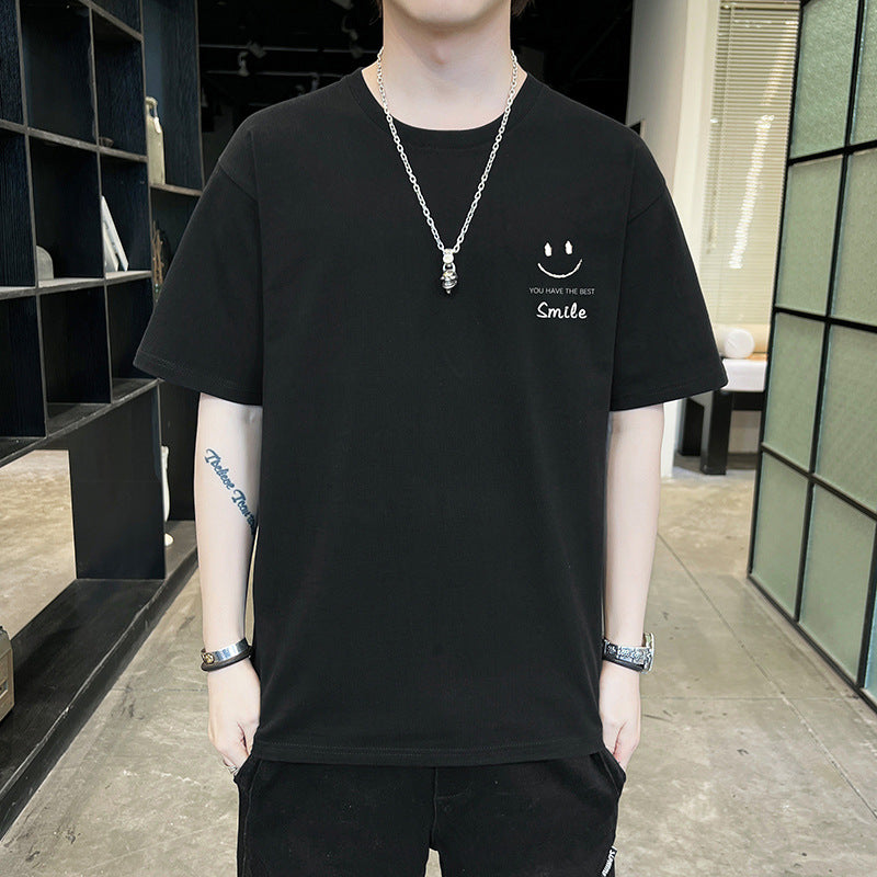 New Summer Men's Short Sleeve T-shirt Men's Fashion Brand Cotton T-shirt Men's T Loose Half Sleeve Thin Tops Men's Fashion Wear