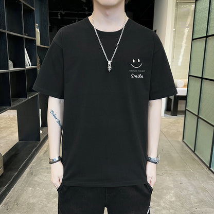 New Summer Men's Short Sleeve T-shirt Men's Fashion Brand Cotton T-shirt Men's T Loose Half Sleeve Thin Tops Men's Fashion Wear