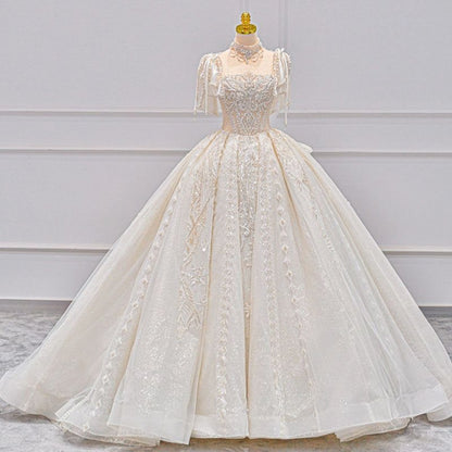 LOVECCR  Wedding Dress Big Tail Small  New Bride on the Run Light Luxury Wedding Dress  One Piece Dropshipping