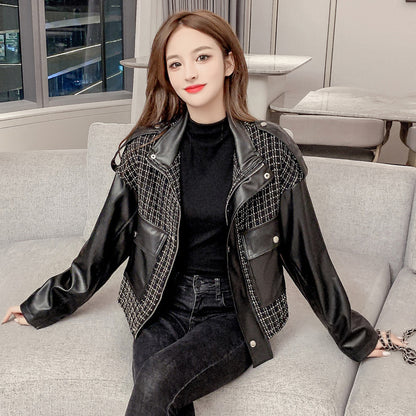 2025 spring and autumn new jacket student cardigan fragrant jacket Korean version loose short locomotive jacket women's clothing