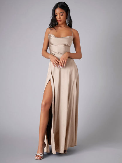 new  Popular trade women's clothing sexy and thin slim backless  suspender waist dress long dress